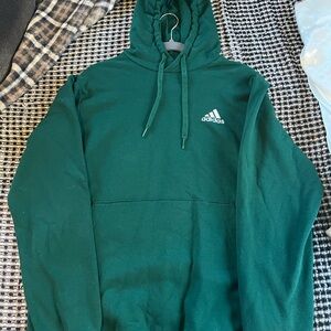 Adidas Men's Forest Green Pullover Hoodie